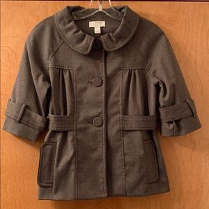 LOFT Brown Checkered Jacket.